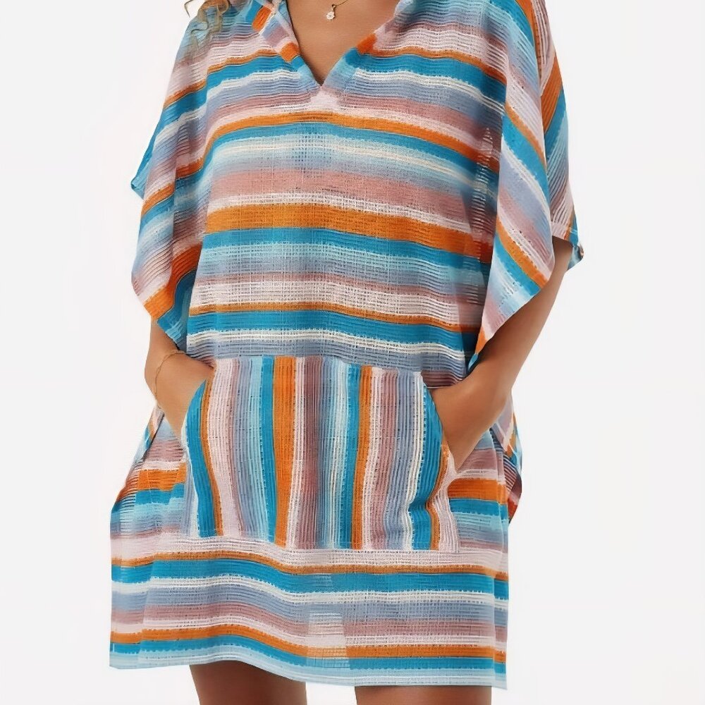 ROXY Salty Soul Beach Poncho Cover-Up